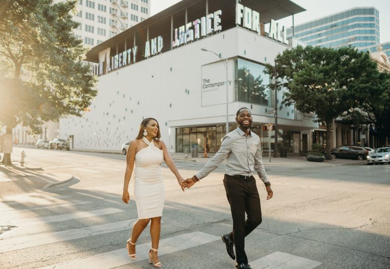 Brittany & Jamichael Downtown Austin Engagement Session