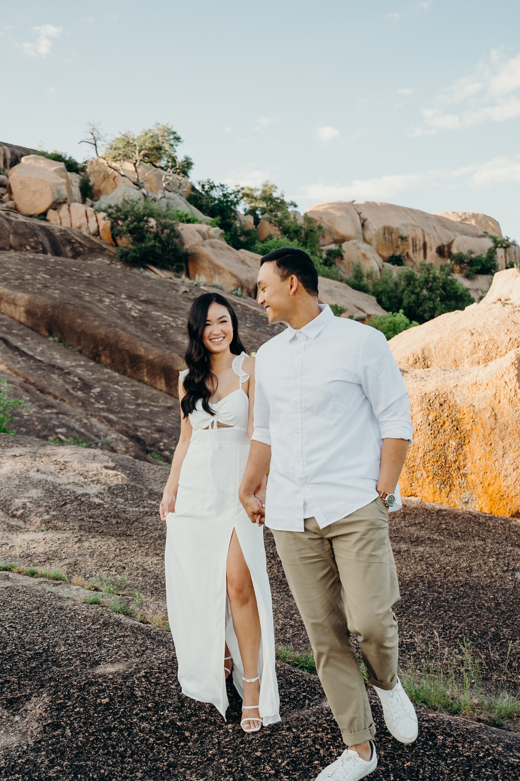 enchanted rock engagement photos